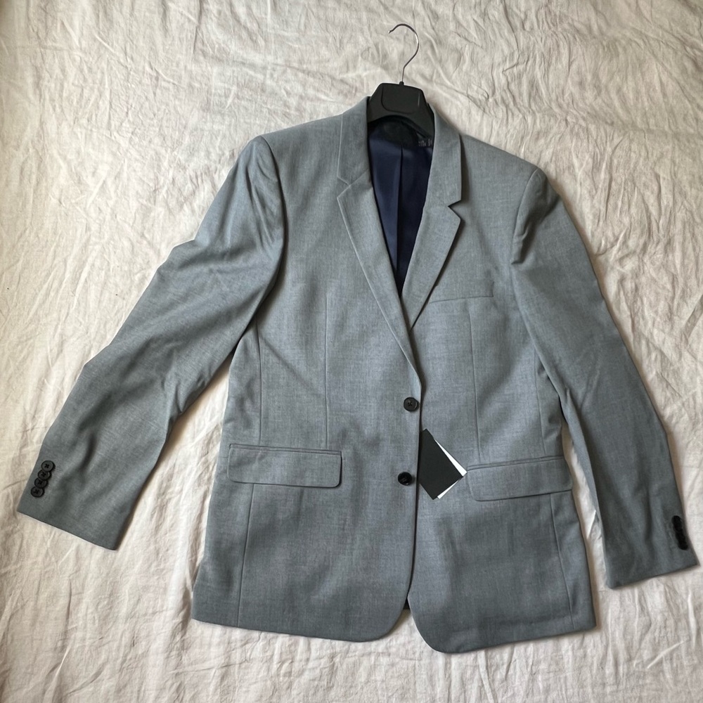 ASOS Grey Suit (Jacket size 40S, pants 32”) NWT